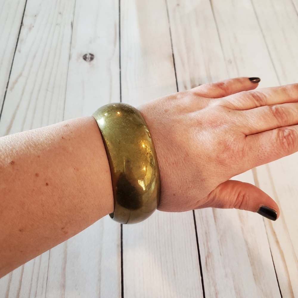 Vintage Brass Bangle Bracelet